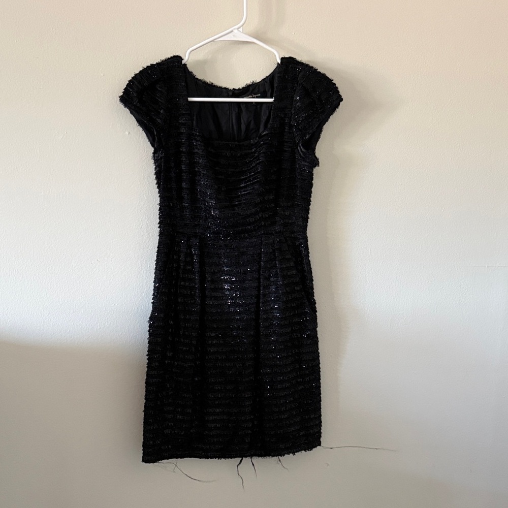 Elegant Black tweed Dress